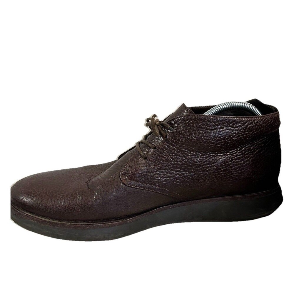 Giorgio Armani Men’s Size 11 Pebbled Leather Chukka Boots X2M236 Made In Italy - Picture 5 of 11